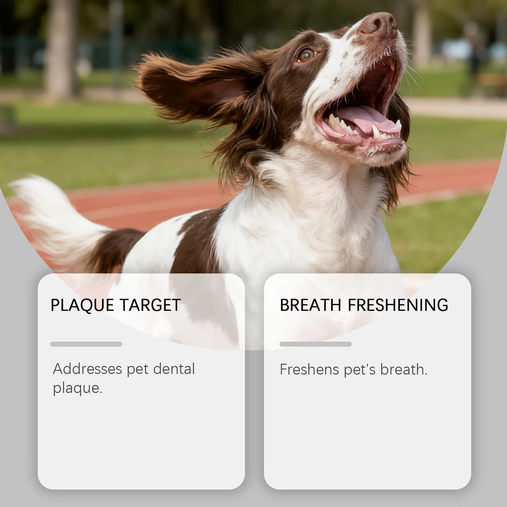 Pet Dental Care Liquid Reduces Plaque & Tartar Clean Dental Plaque Breath Freshener for Dogs Cats Eliminate Bad Breath Oral Care Oasis Select