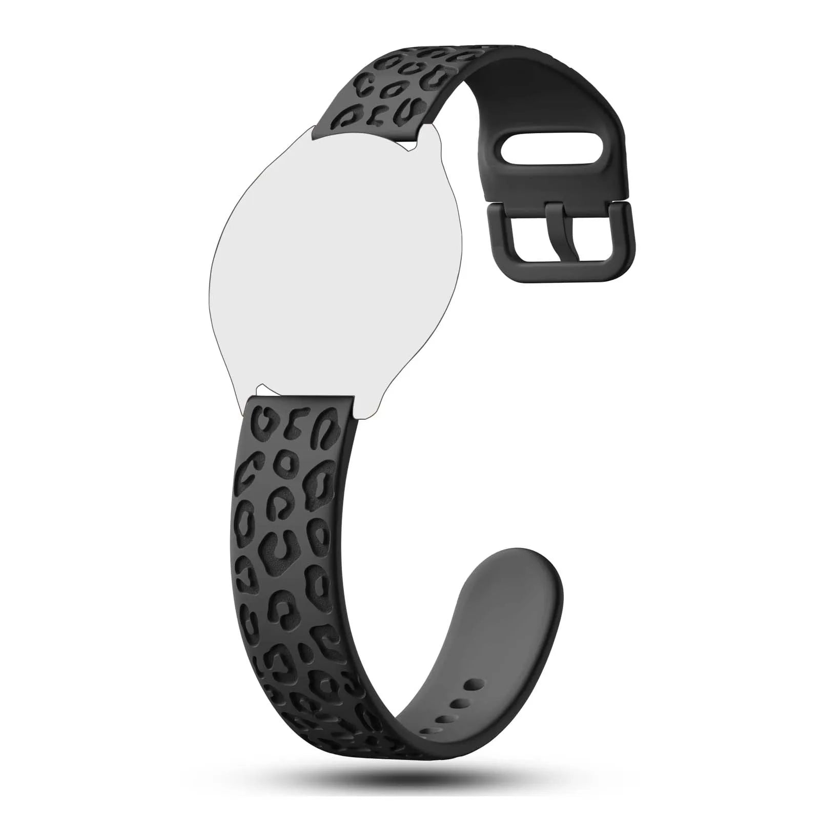 20mm Leopard Silicone Watch Band for Amazfit & Huawei GT Silicone Watch Band Oasis Select black