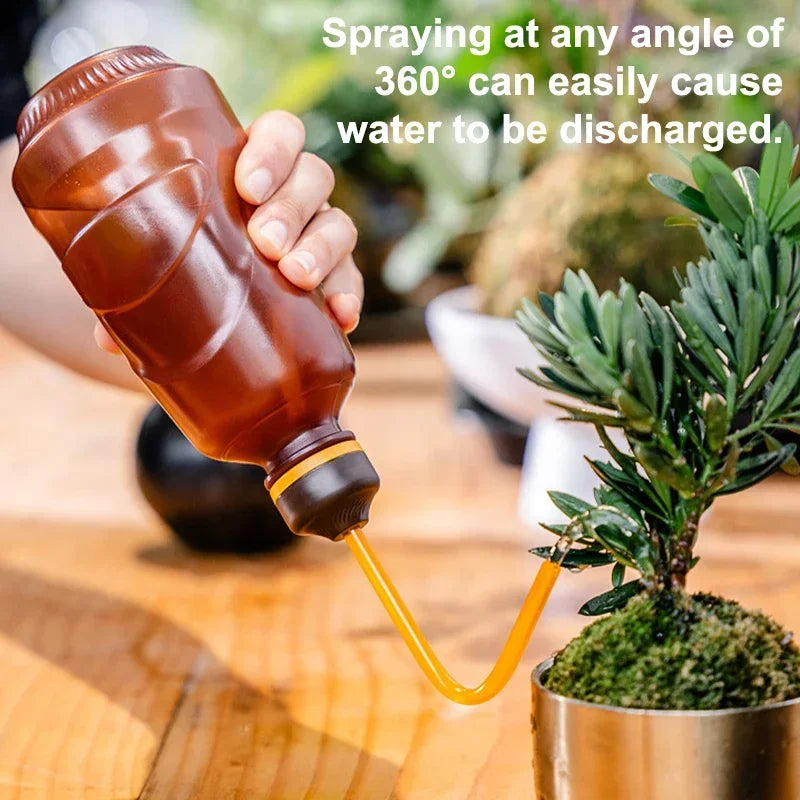 1 Pcs Small Watering Can, Bottle Watering Spout Bonsai Watering Can For Indoor Seedlings Plant Plastic Watering Can For House Oasis Select