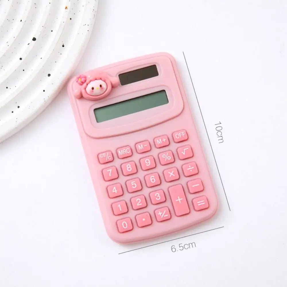 Cartoon Cute Calculator Fashion Mini Portable Small Calculator Portable Office Computer for Primary School Students Oasis Select pink sheep
