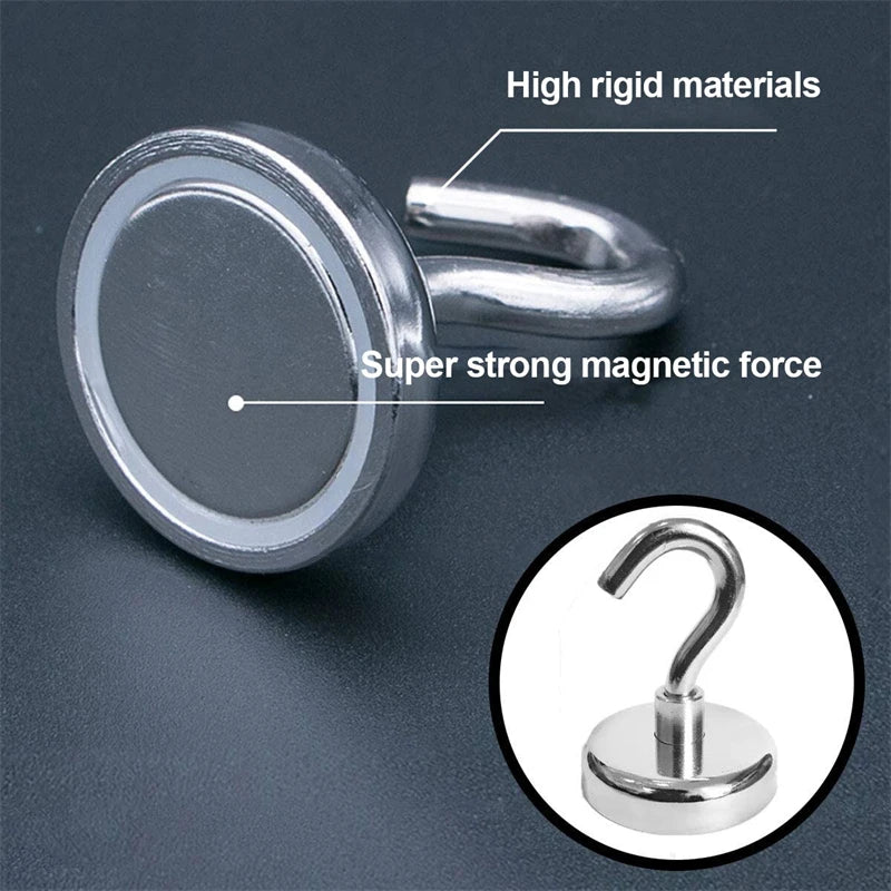 15-Pack Strong Magnetic Hooks – Kitchen, Bathroom & Key Storage