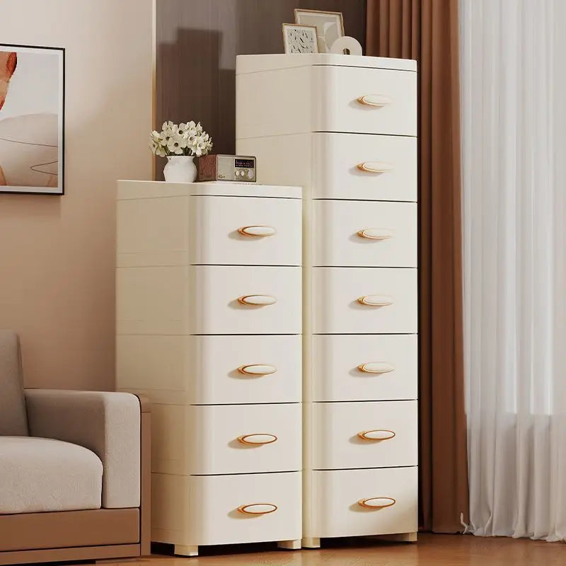 20-52Cm slit narrow side cabinet crevice drawer storage cabinet kitchen rack removable multi-layer cabinet Oasis Select