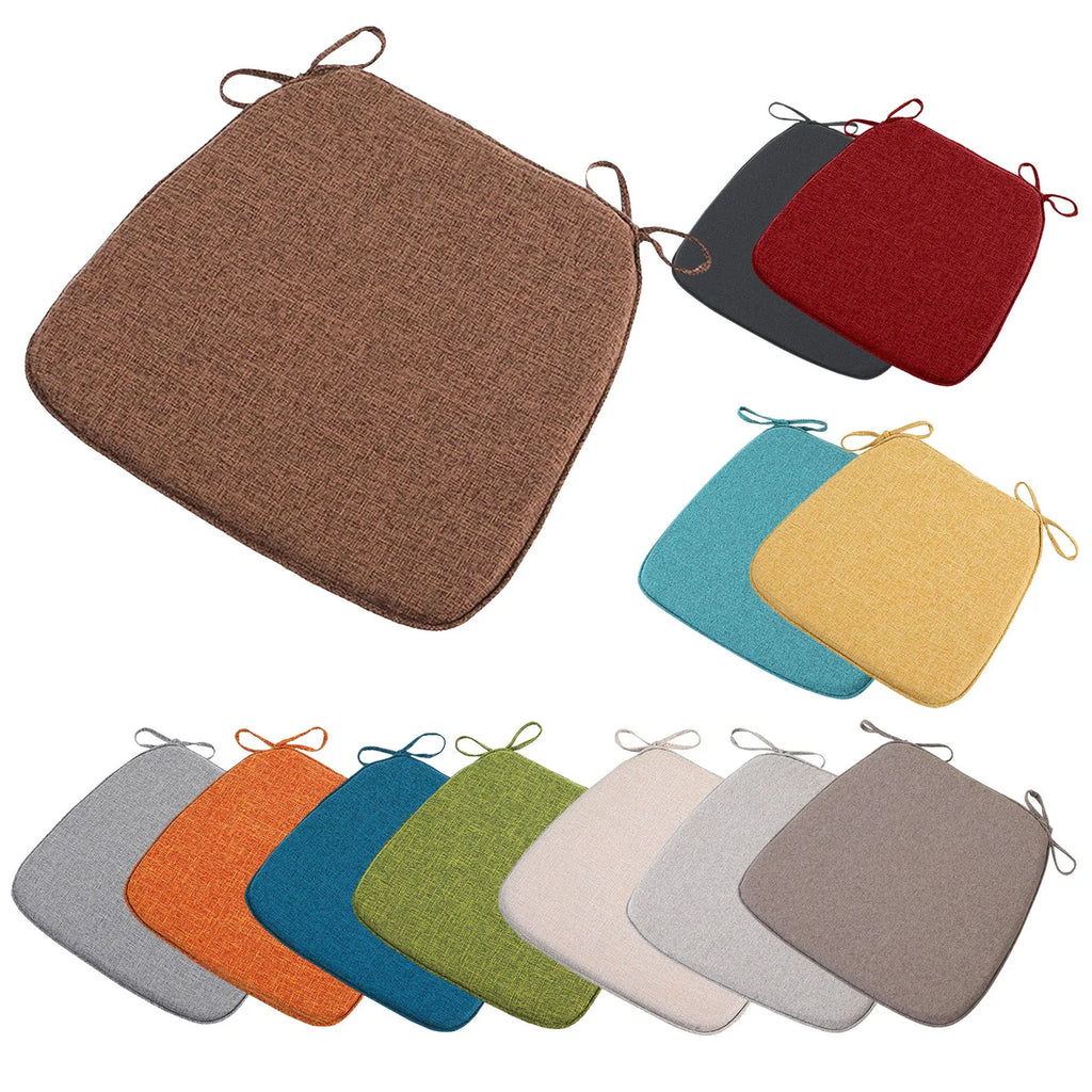 Chair Pads Non-Slip Seat Cushions Soft Chair Pad with Ties Horseshoe Seat Cushion For Dining Room/Office/Hotel/Garden Chairs Oasis Select