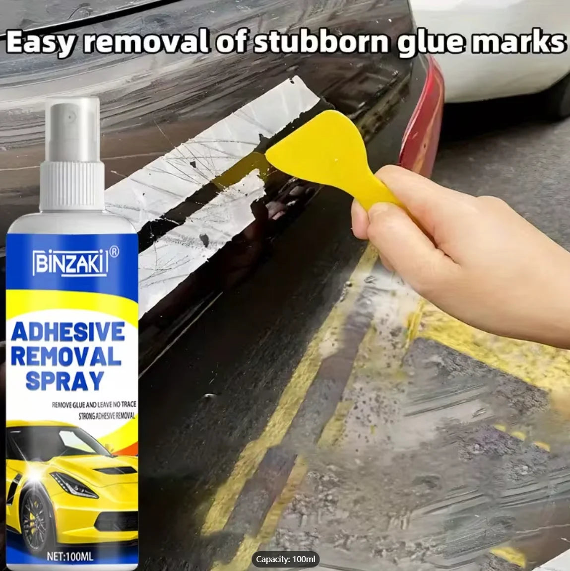 Glue Remover Spray – Adhesive Remover 100ml for Cars & Glass Adhesive Remover Spray Oasis Select