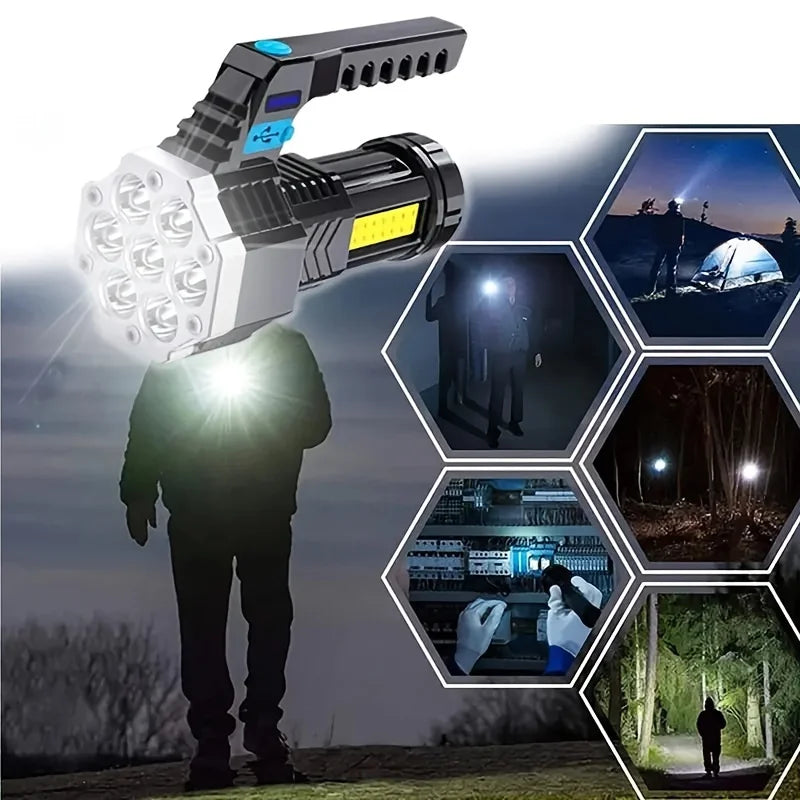 POCKETMAN 7-LED COB Rechargeable Flashlight 3800 Lumen