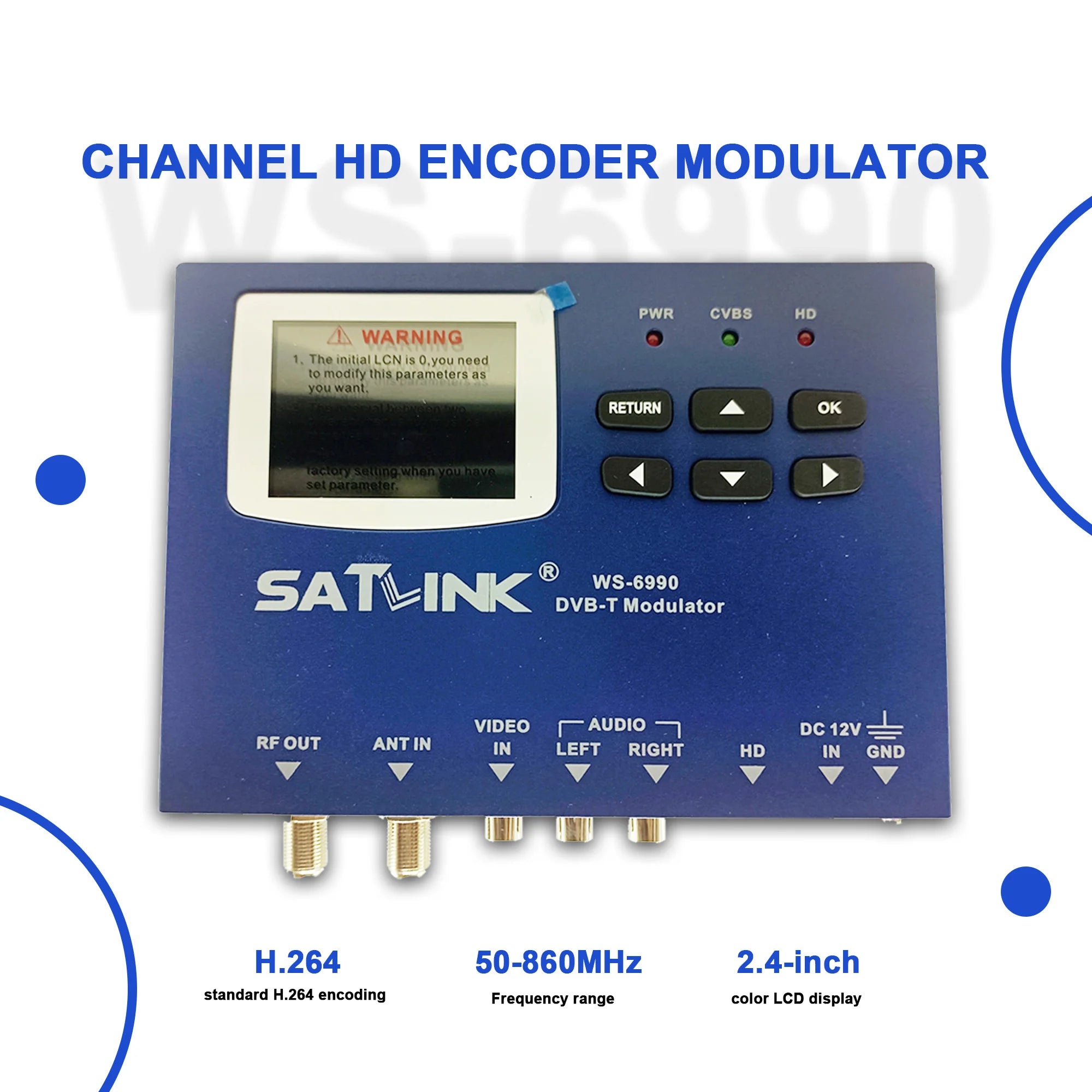 HD encoder modulator AV to RF HD to RF DVB-T DVB-C ISDBT TDT DTV modulator CATV self-produced programs Oasis Select