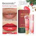 Strawberry Lip Stain & Lip Oil Set – Hydrating Glossy Duo