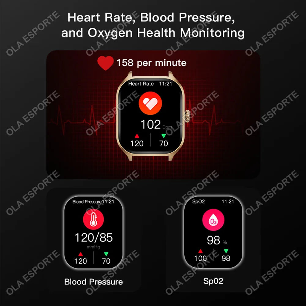 Ola Esporte 2.01" AMOLED Smart Watch | Bluetooth Calls & Fitness
