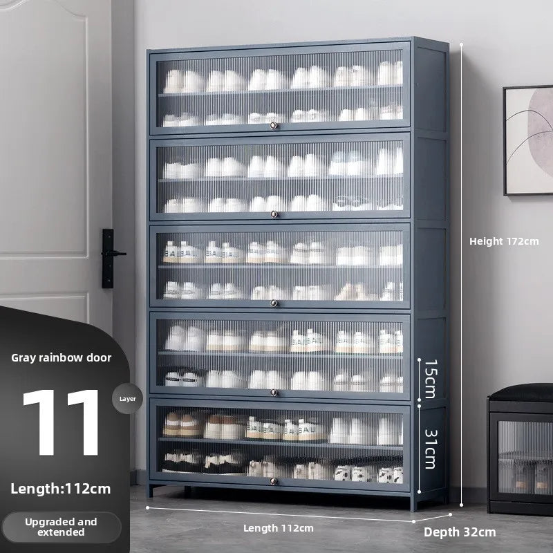 Shoe cabinet door, household door, shoe rack, multi-layer simple and large-capacity storage, indoor entry, dormitory Oasis Select Eleventh floor 112