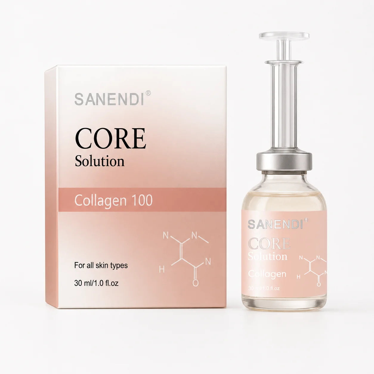 SANENDI Salmon DNA Serum – Hyaluronic Acid & Peptide Essence Face Serum Essence Oasis Select Collagen 1