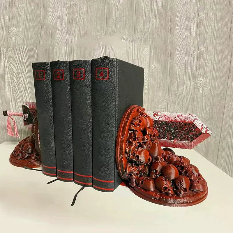 Berserk Bookends Bookends Ornament Dragon Slaying Knife Bookstop Resin Non-Slip Suitable For Reading Desk Home Decoration Gifts Oasis Select