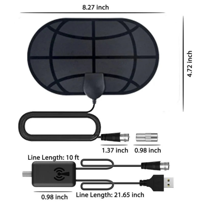 2026 New HDTV Antenna Mini HD Digital TV Antenna DVB-T2 Antenna Oasis Select