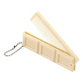 2 in 1 Folding Chocolate-Shaped Folding Comb with Mirror Portable Massage Comb Brush for Salon Travel Hair Smooth Styling Tools Oasis Select Beige