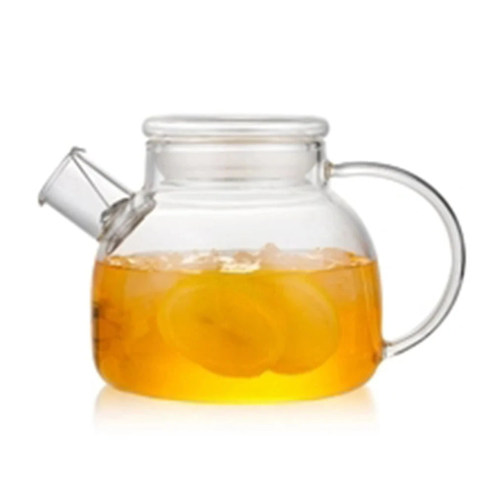 1L/1.6L Borosilicate Glass Teapot | Heat-Resistant Clear Kettle