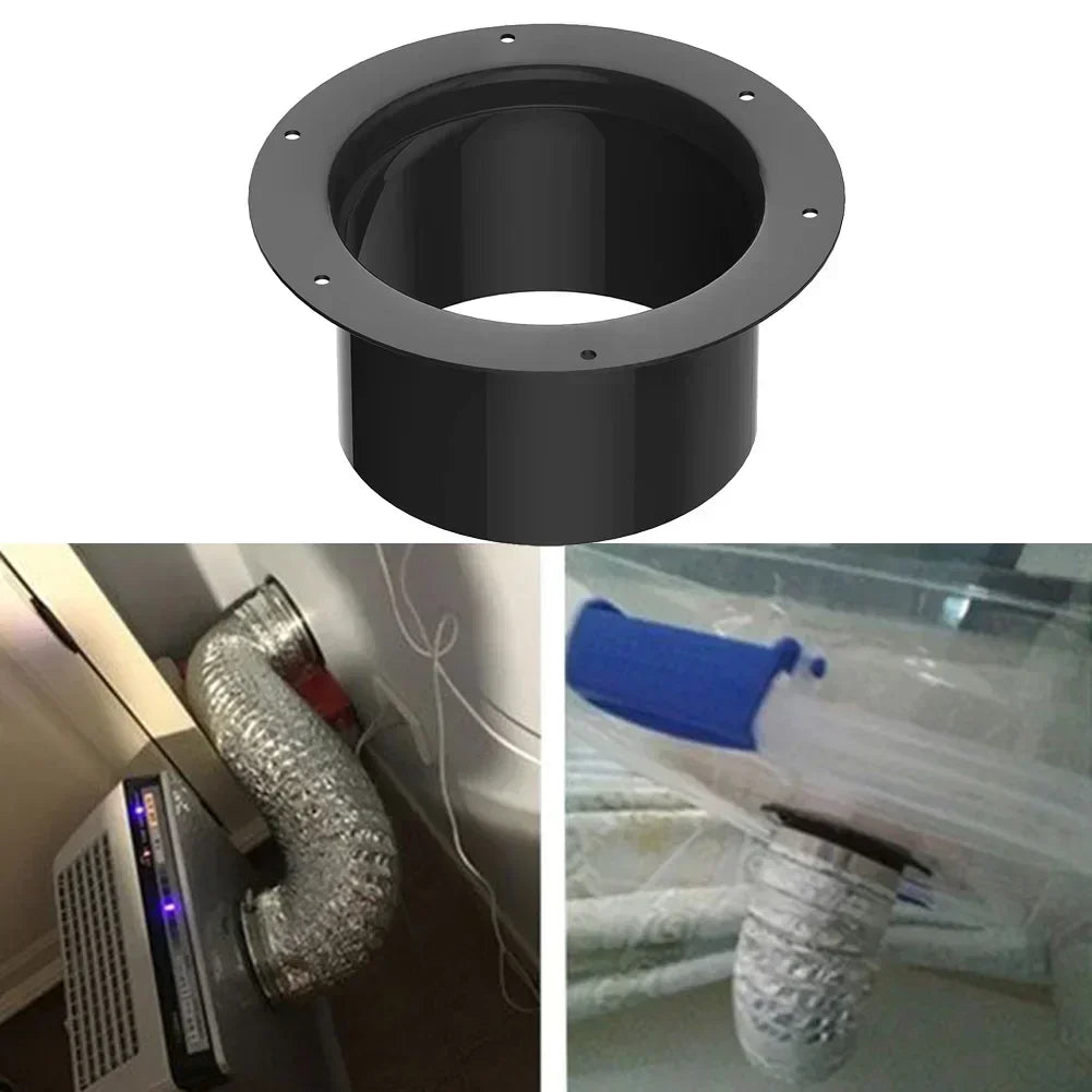 Vent Pipe Adapter Duct Joint Wall Flange Connector 75/100/125/150mm Durablity For Ventilation Pipe Ventilation Pipe Air Ducting Oasis Select