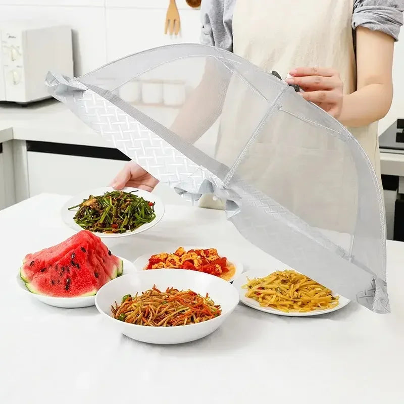 New Folding Home Food Cover Summer Fly-proof Insect-proof Vegetable Dust Table Cover Large Rectangular Food Cover Oasis Select