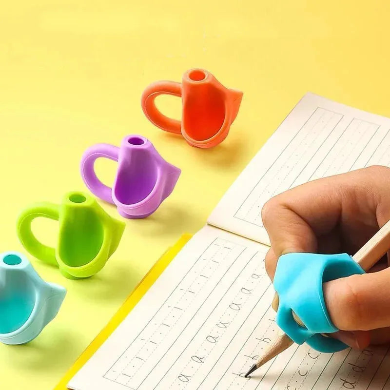 5/30pcs Kids Pen Grip Posture Corrector Silicone Pencil Holder For Children Ergonomic Writing Aid Tool For Handwriting Practice Oasis Select
