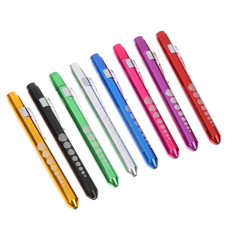 Oral Xamination Pen Light, Pen Flashlight, Pupil Examination Pen Light, Medical Pen Light With Pupil Gauge And Ruler Oasis Select