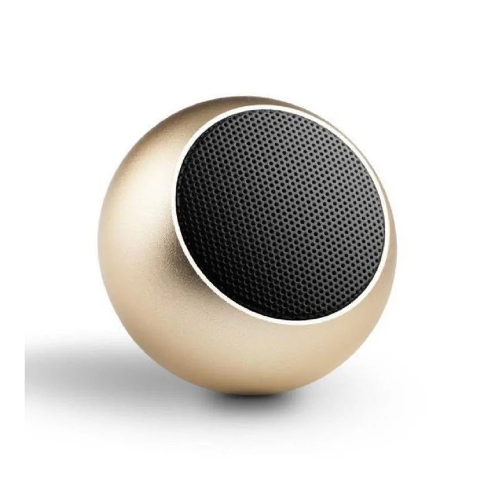New Mini Bluetooth Small Speaker High Quality Wireless Bluetooth Speaker Portable Small Steel Gun Metal Heavy Subwoofer Outdoor Oasis Select Gold
