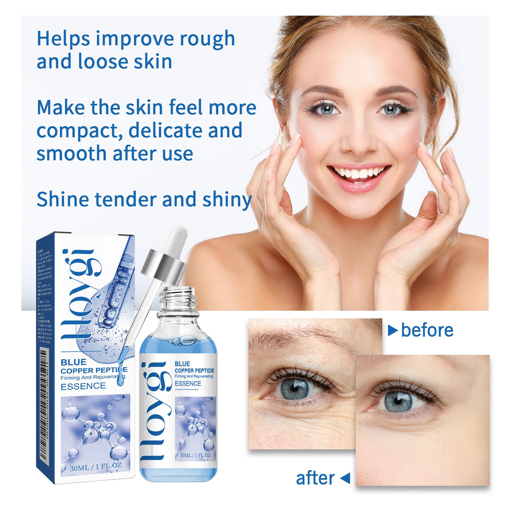 Hoygi Blue Copper Peptide Firming Face Serum 30ml Face Serum Oasis Select