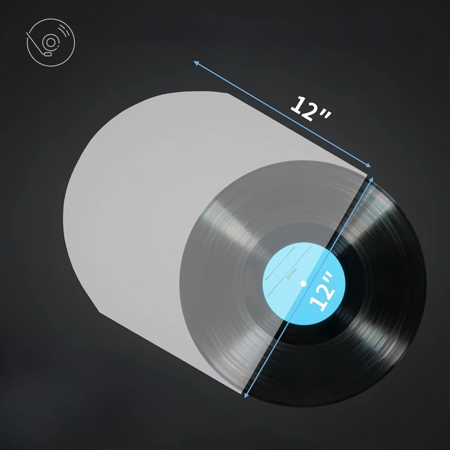 15/30/60 PCS Record Outer Sleeves – 12" Crystal Clear Protective Covers for LP Albums, Dust & Scratch Resistant Oasis Select