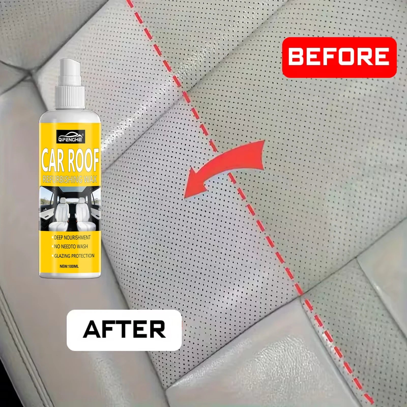 Professional Car Interior Spray , Gentle And Neutral Care Seat And Ceiling Covering, Four Seasons General Interior Renovation Oasis Select