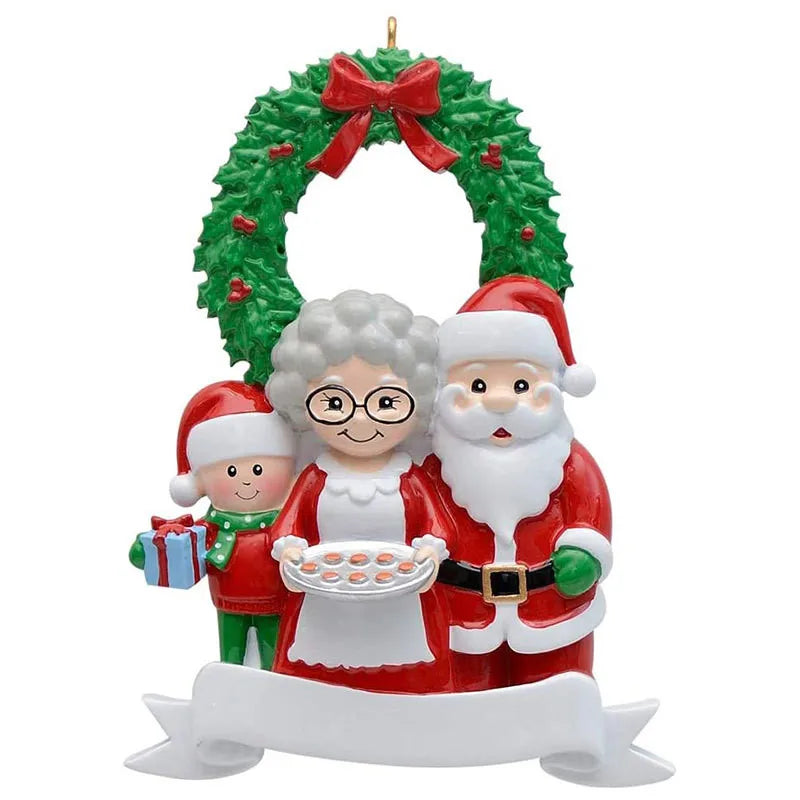Personalized Family Christmas Tree Ornament – Santa Pendant Christmas Tree Ornament Oasis Select A