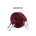 2/3/4 meters, black/red, with metal hook bungee cord, used for securing cargo for cars, bicycles, motorcycles and outdoor travel Oasis Select Red 4M