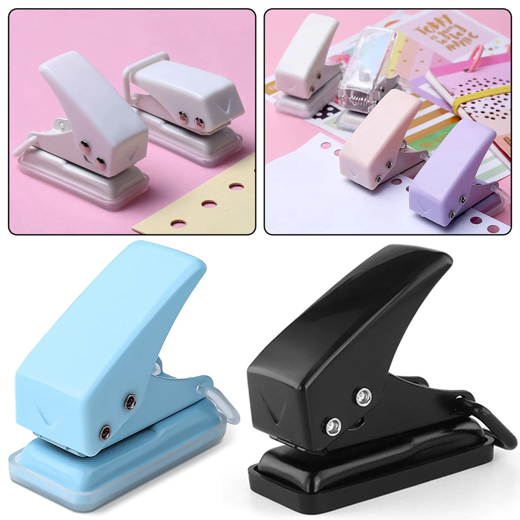 Mini Single Hole Punch – Portable Handheld Paper Puncher for Crafts