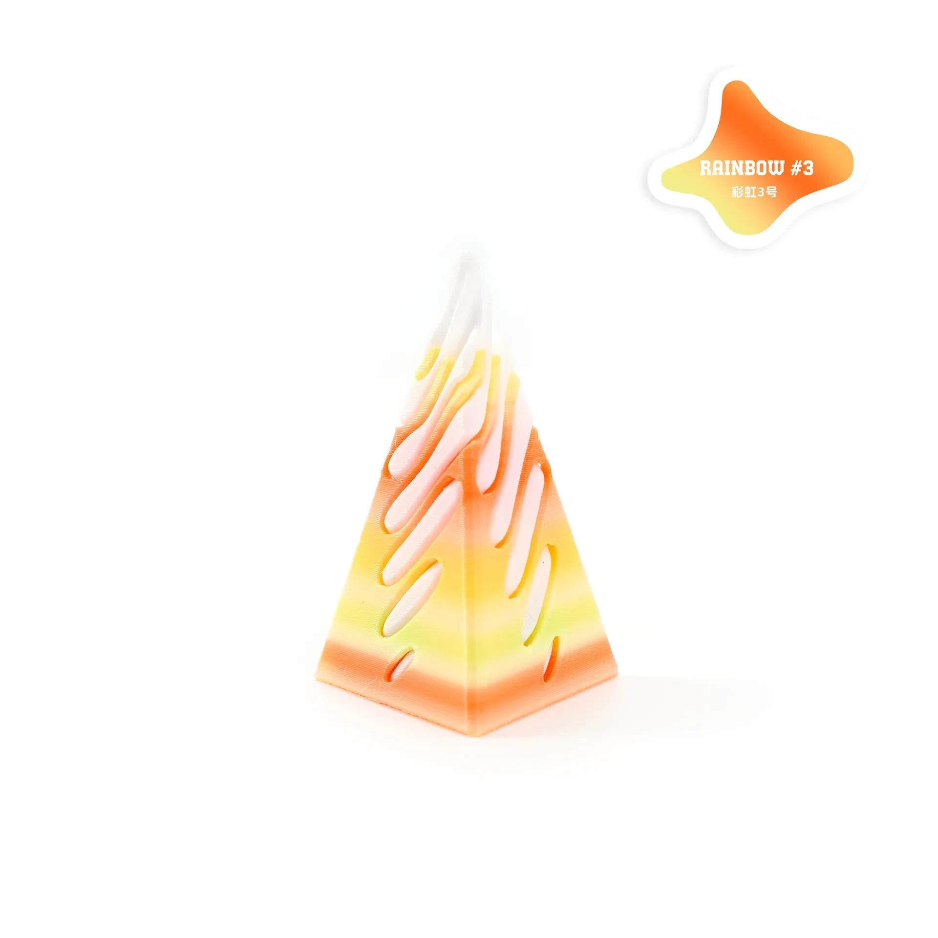 3D Printed Helix Screw Rotating Toys Stress Reducing Tool Pyramid Passthrough Sculpture Spiral Cone Ornaments Home Decoration Oasis Select Style 12