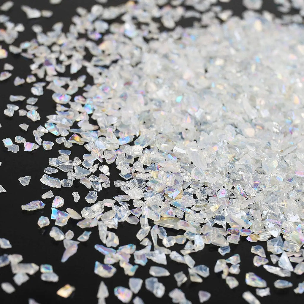 20g Glass Crushed Stone Irregularity Crystal Gravel Filling For DIY Epoxy Resin Mold Filler Crafts Decorative Nail Art Filler Oasis Select