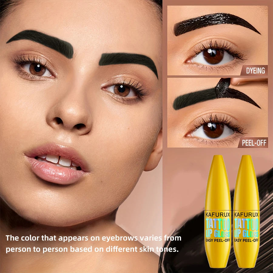 KAFURUX 5-Color Peel-Off Eyebrow Dye Cream – Waterproof Brow Gel