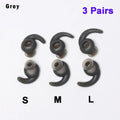 3 Pairs Anti-Slip Ear Hooks Ear Tips Soft Silicone Ear Pads Eartips Silicone Case Earhook In-Ear Earbuds Earphone Accessories Oasis Select grey