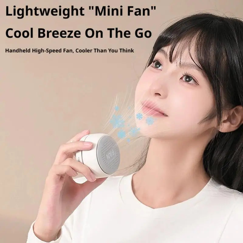 Handheld Mini Fan Clip-style Waist Hanging Portable Travel Whirlwind Silent Fan Rechargeable Summer Outdoor Small Fan Oasis Select