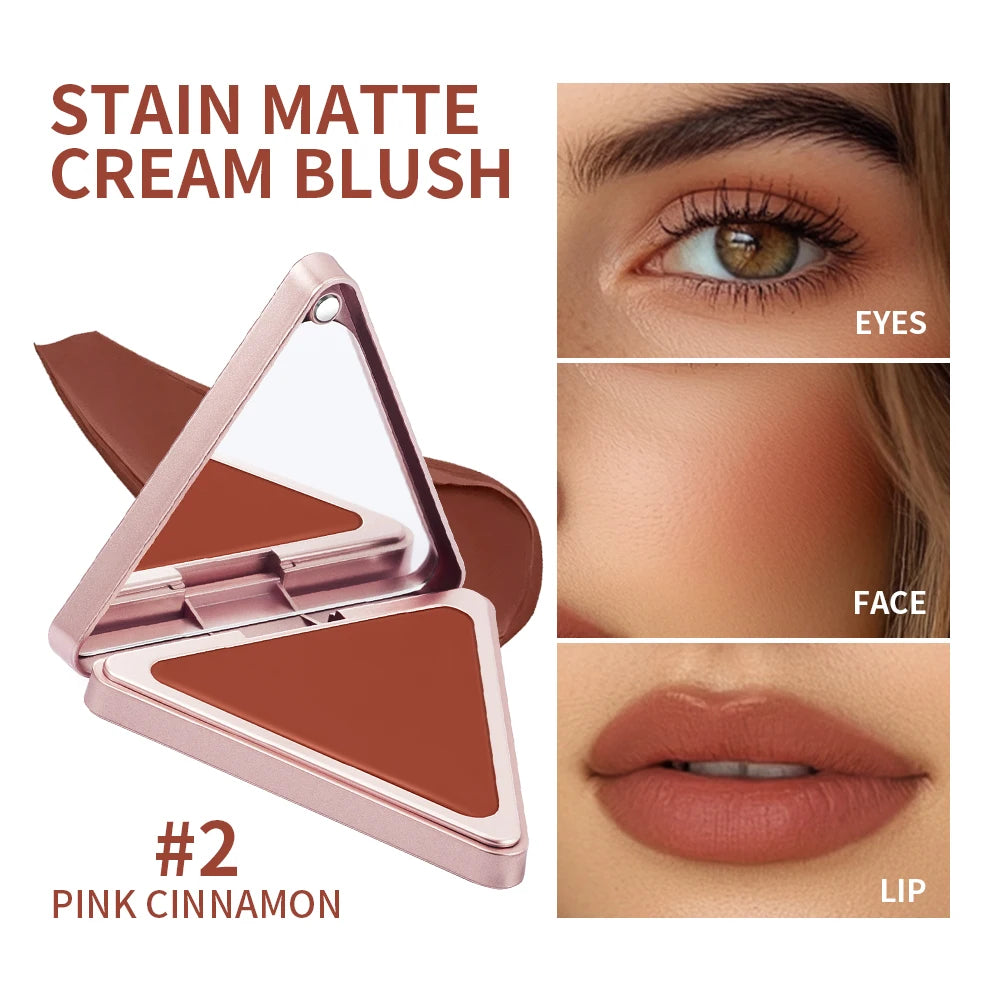 Higher Standard Satin Matte Cream Blush Long-Lasting Makeup Blush Brightening Low Saturation Shrinking and Expanding Natural Oasis Select