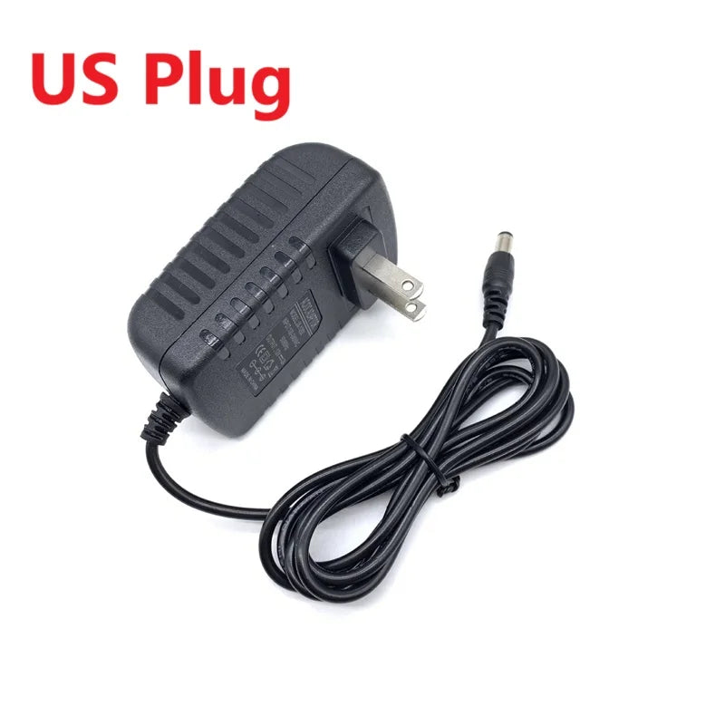 Power Adapter AC 100-240V Input DC Output 12V 2A Supply Charger EU US AU UK Adapter Converter Plug for Camera DVR LED Robot LED Oasis Select US Plug