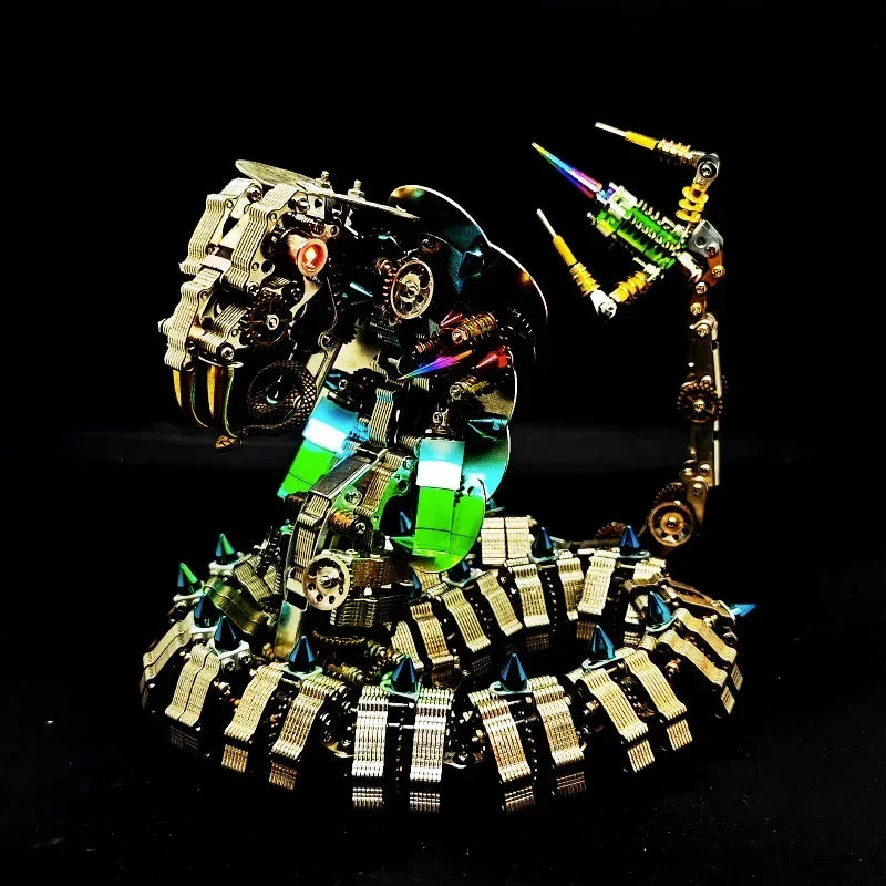 Mechanical Tyrannosaurus Rex, Cobra, Tiger, Scorpion King, Praying Mantis, Hell level 3D Metal Puzzle Model, High difficulty Toy Oasis Select King of Cobra