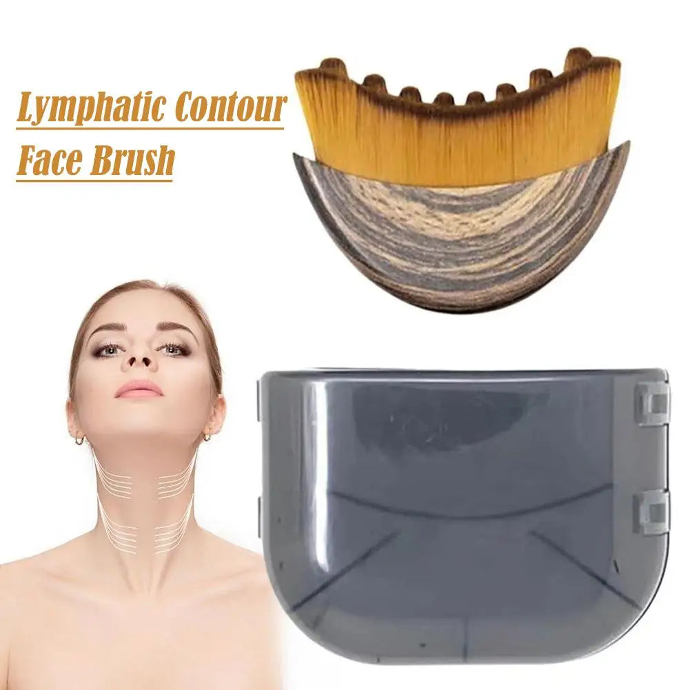 Lymphatic Face Contour Brush – Jawline Sculpting Massager Facial Massage Brush Oasis Select