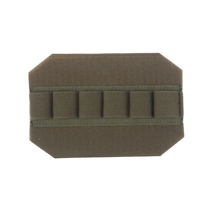 Portable Bag Insert Elastic Holder Elastic Loop Panel Hook And Loop Organizers Pouch Insert Attachment With Hook Fastener Oasis Select 6 holes Army green