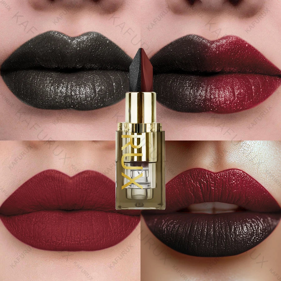 KAFURUX Two-Tone Glitter Matte Lipstick – 11 Shades
