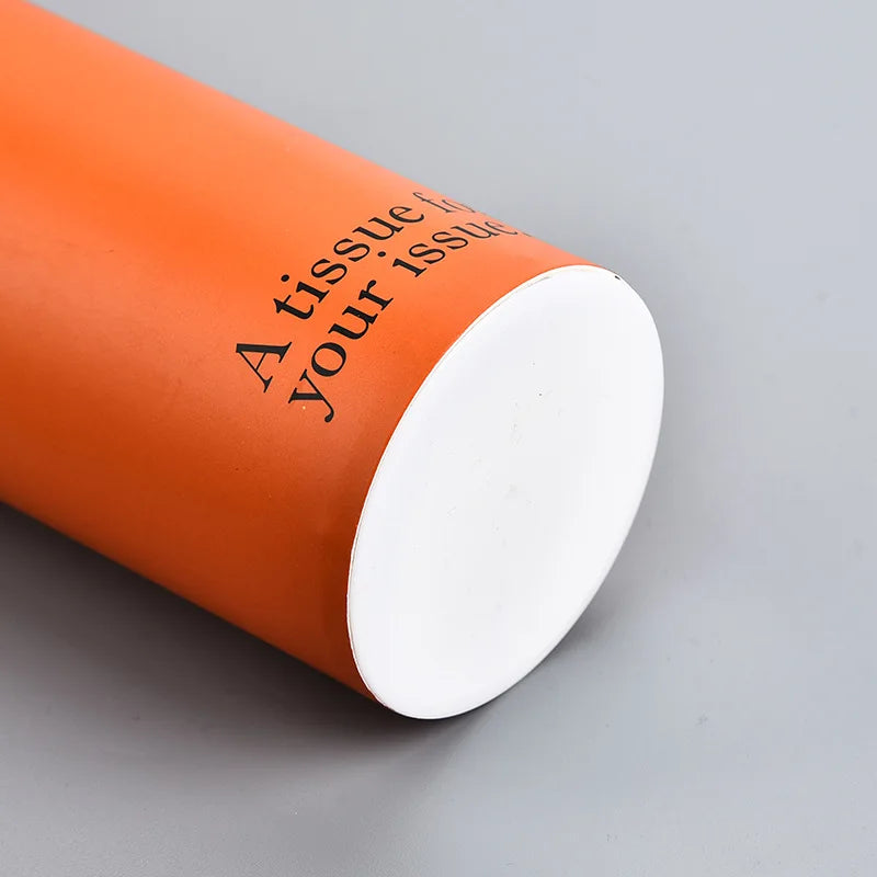Car tissue tube Solid color tissue tube Original wood pulp Fashion restaurant 4s shop Napkin cylinder paper drawing Oasis Select