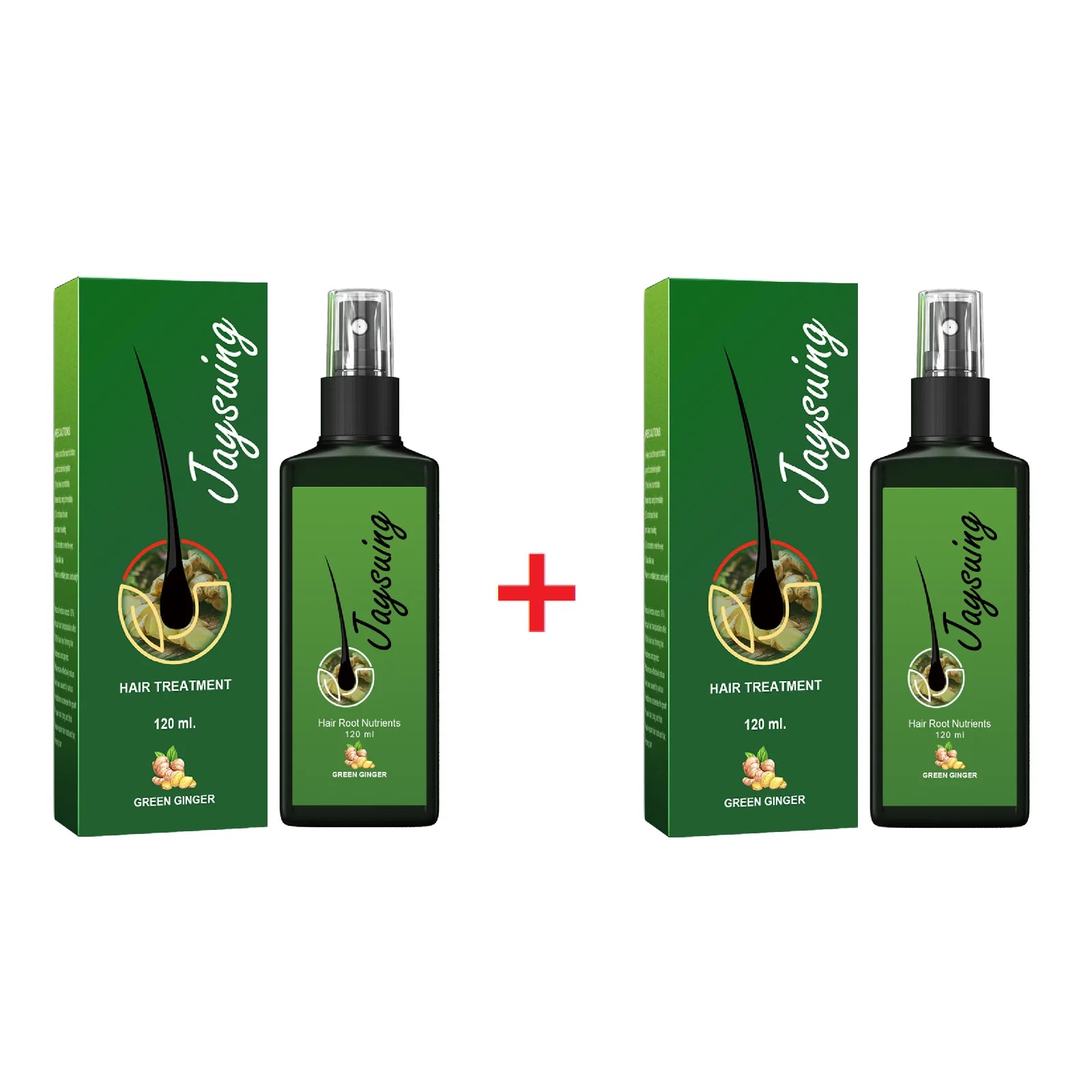 Jaysuing Ginger Hair Growth Spray – Anti Hair Loss Serum Hair Growth Serum Oasis Select 120ml x2pcs