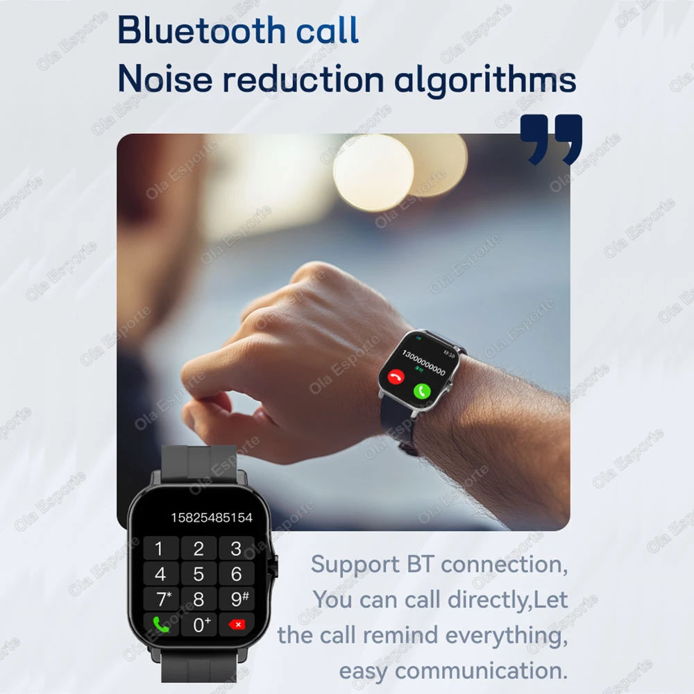 Ola Esporte 2.01" Smart Watch – Bluetooth Calls, SpO2 & Fitness