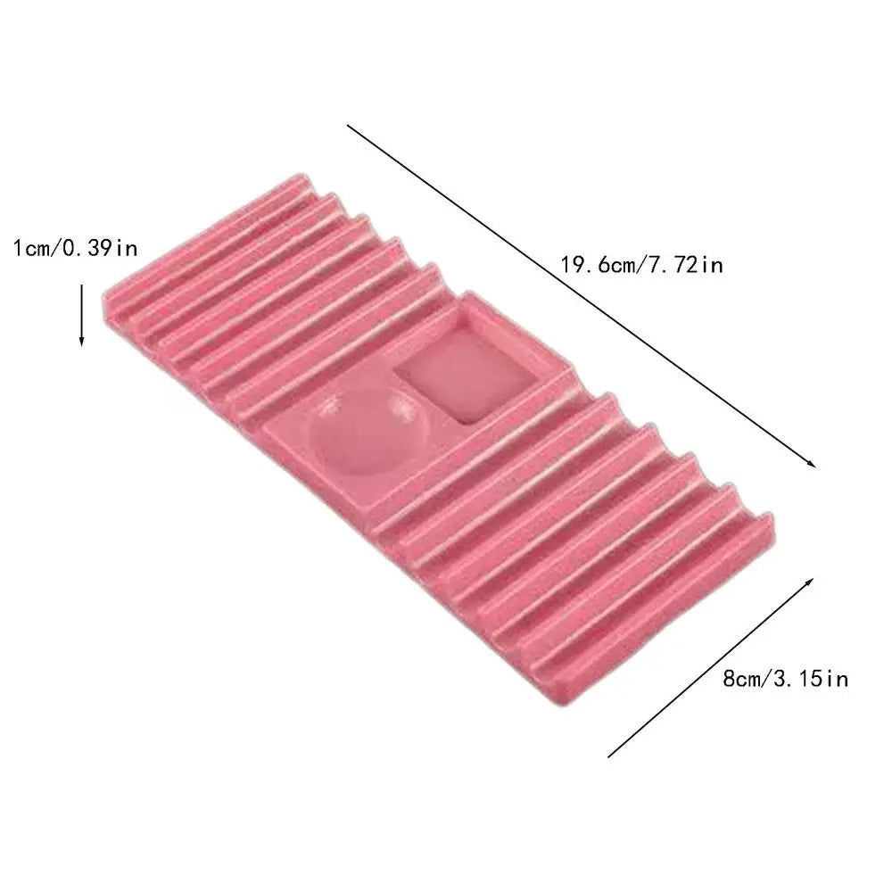 Brush Holder For Nail Multi-purpose Double Form Holder 10-Compartment With Color Palette Nails Art Tools Holder Storage Rack Oasis Select Pinks
