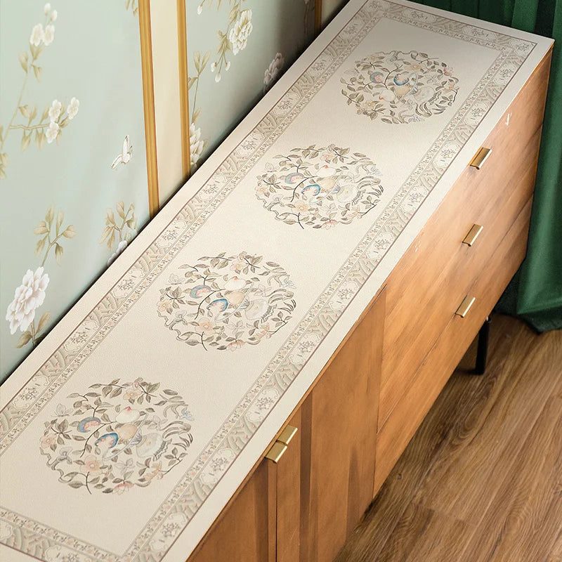 American Retro Light Luxury TV Cabinet Side Cabinet Waterproof Pad Oil Anti-ironing No-wash Leather Table Mat Oasis Select 40x160cm F