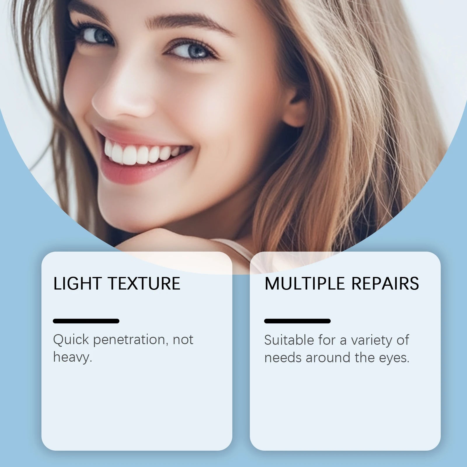 Firming Eye Serum for Improving Fine Lines, Reducing Dark Circles, and Alleviating Fatigue. Lightweight Cream Eye Cream. Oasis Select