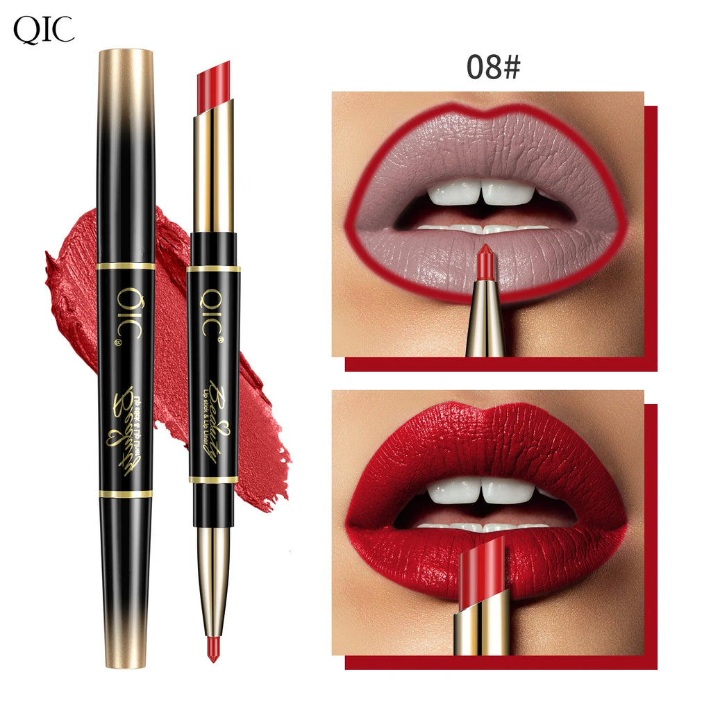 QIC Matte Velvet Lip Liner Pencil – Long-Lasting Contour