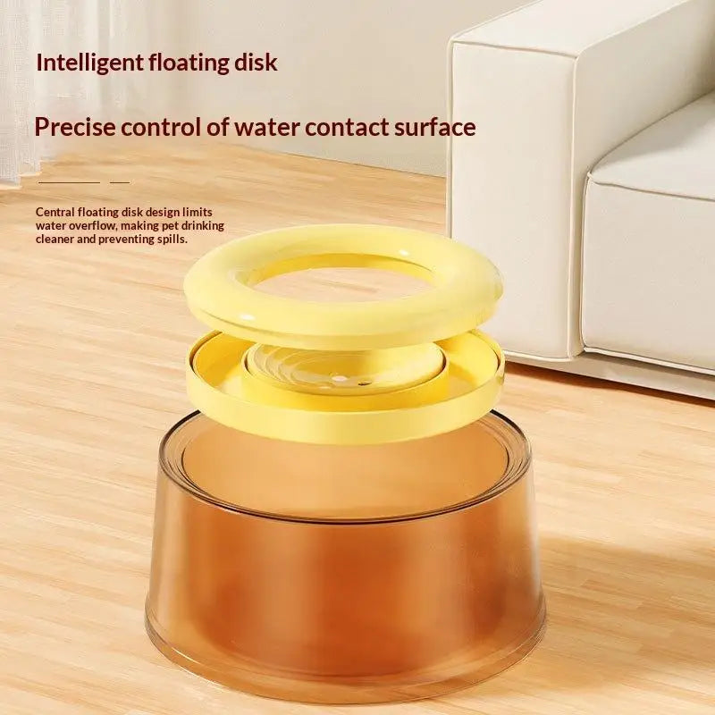 1200ml Dog Water Bowl No Spill Floating Design Keeps Mouths Dry Suitable for Home Environments Oasis Select