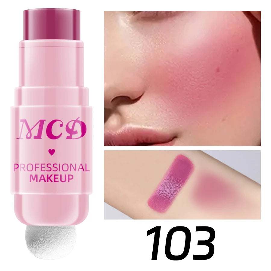 MCD 6-Color Jelly Blush Stick – Lip & Cheek Tint Matte Finish