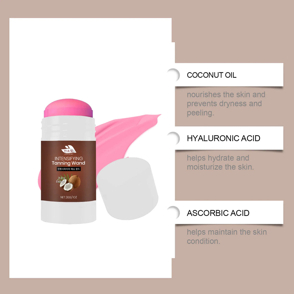 Coconut Self-Tanning Stick – Sun-Free Bronze Glow | 30g Self-Tanning Stick Oasis Select